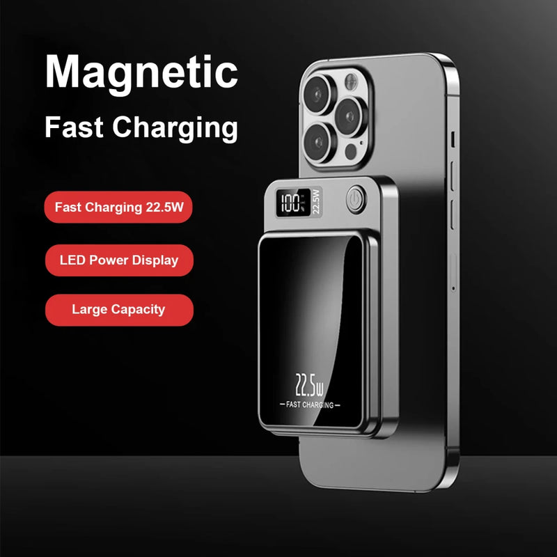 Magnetic Wireless Portable Power Bank