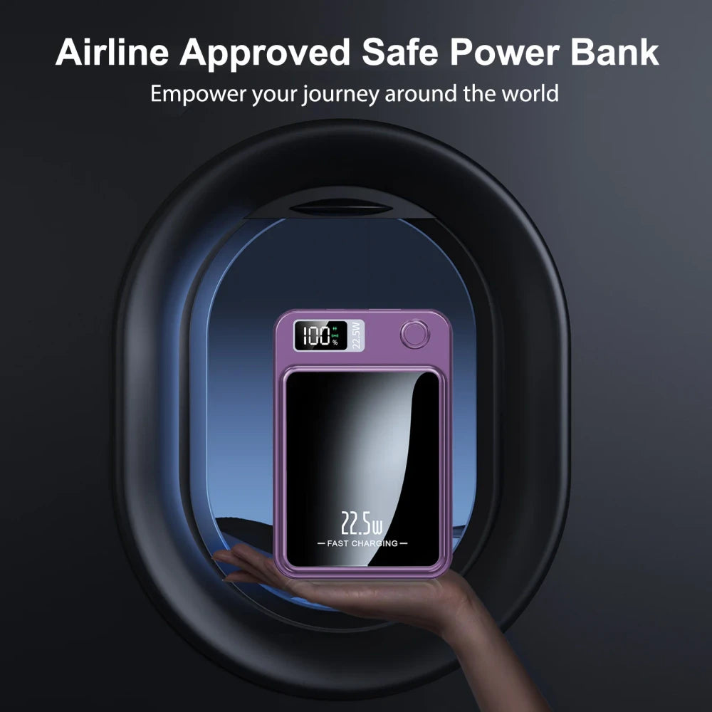 Magnetic Wireless Portable Power Bank